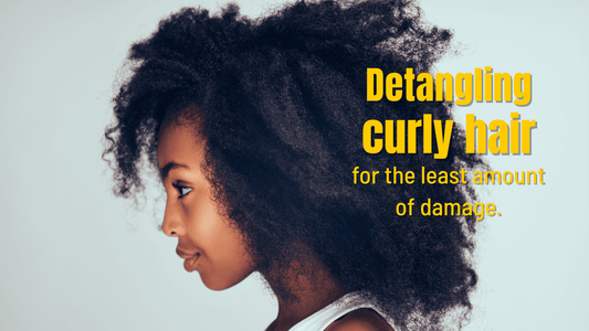 Detangling curly hair properly for the least amount of damage