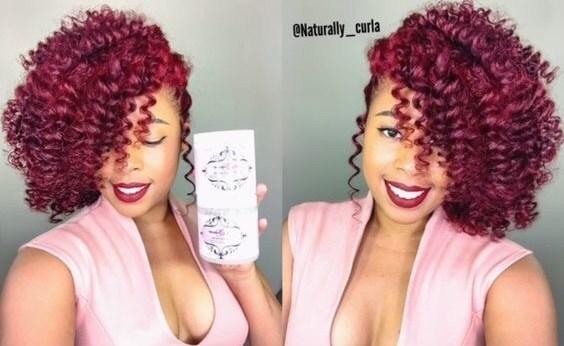 Curly Rod Set on Natural Hair