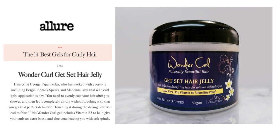 Get Set Hair Jelly named one of best gels for curly hair by Allure