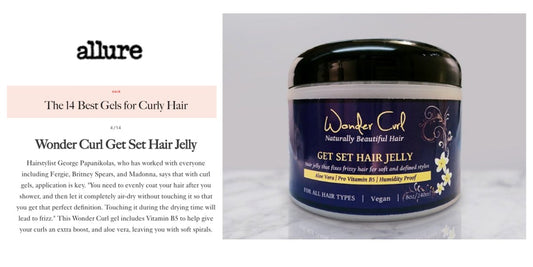 Get Set Hair Jelly named one of best gels for curly hair by Allure