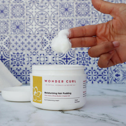 Moisturizing Hair Pudding with Shea Butter  Aloe Vera and Castor Oil