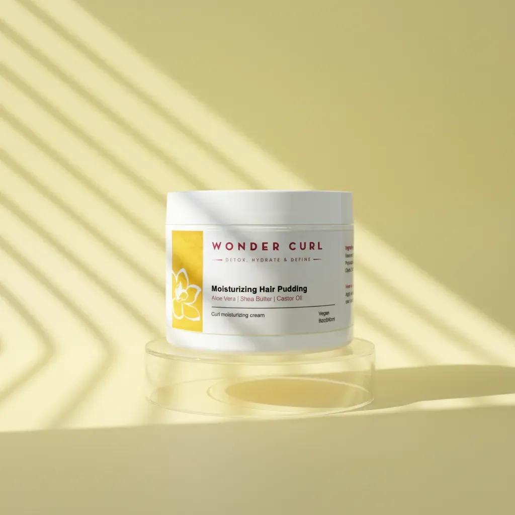 Moisturizing Hair Pudding with Shea Butter  Aloe Vera and Castor Oil