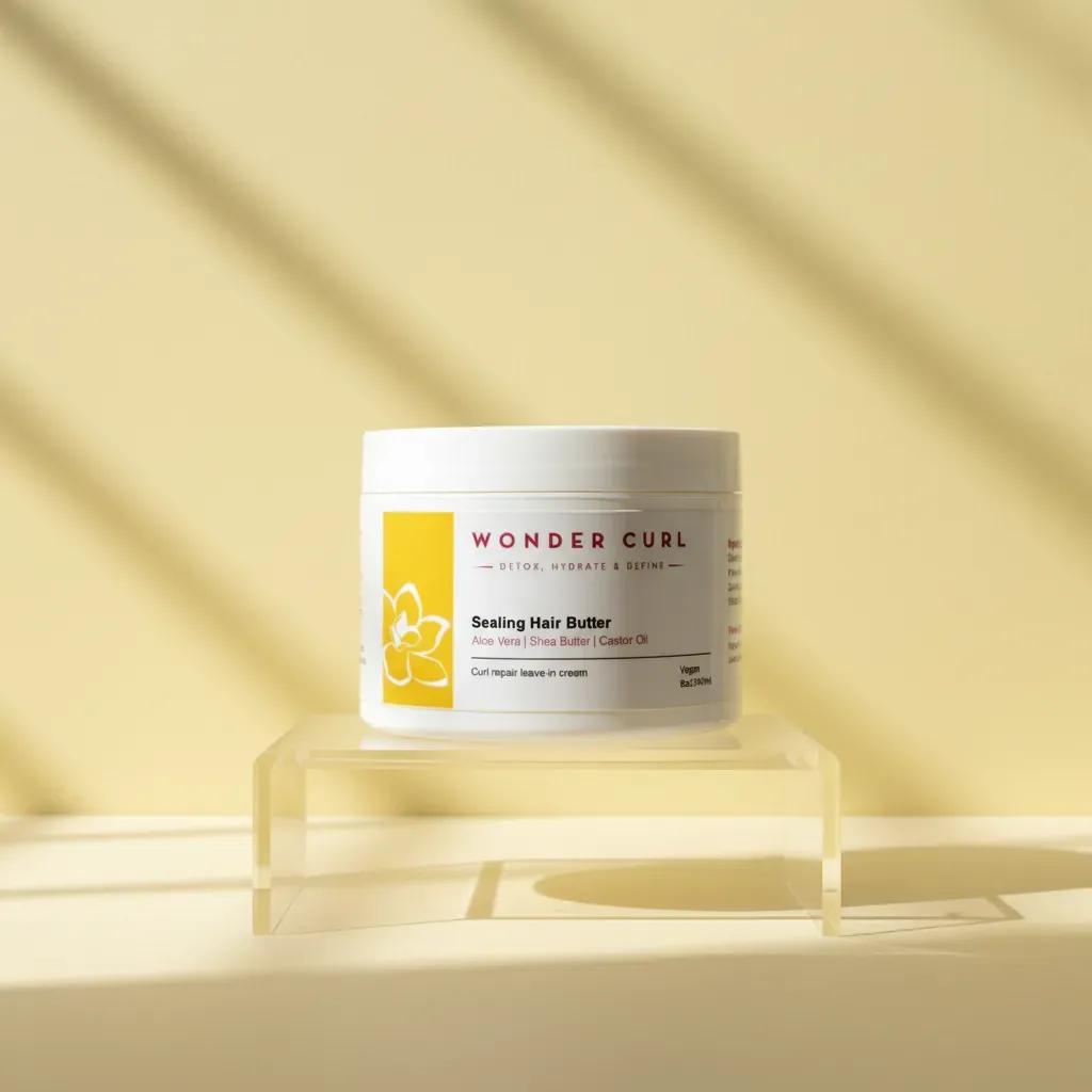 Sealing Hair Butter - Shea Butter with Aloe Vera and Castor Oil