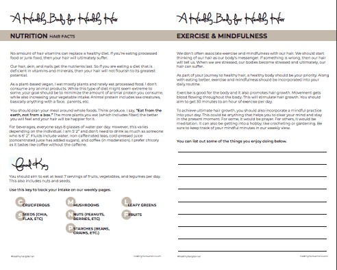 Healthy Hair Planner